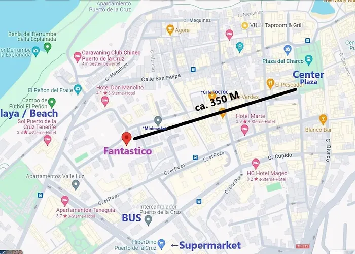 Fantastico 2 - Large Balcony, Free Parking, Air Conditioning, Free Netflix, Bbq Puerto de la Cruz